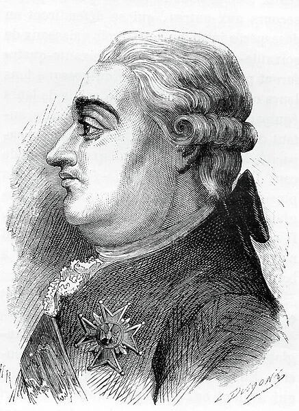 Pierre Andre de SUFREN (1729-1788), 1864 (engraving)