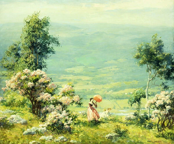 Pink Parasol, 1927 (oil on canvas)