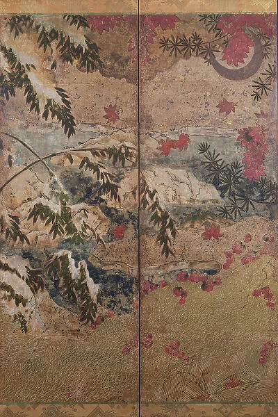 Plants of autumn and winter, c. 1550, (ink, colours, gold and silver on paper)