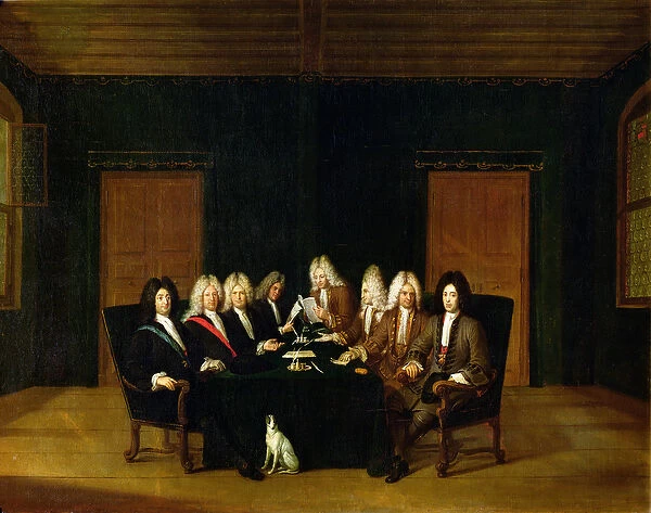 The Plenipotentiaries at the Congress of Baden, September 1714 (oil on canvas)