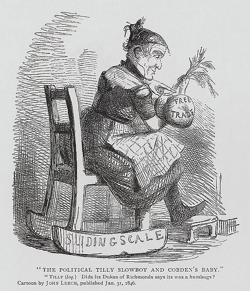 The Political Tilly Slowboy and Cobden's Baby (engraving)