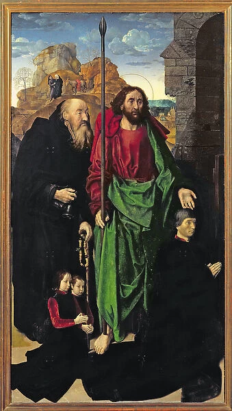 The Portinari Altarpiece, St. Thomas and St. Anthony the Hermit with Tommaso Portinari