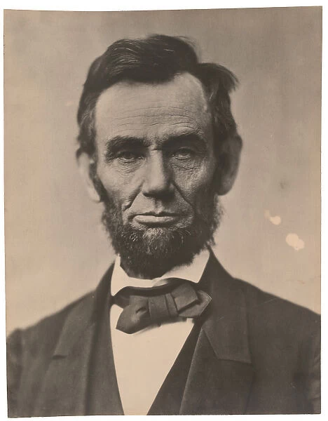 Portrait of Abraham Lincoln, November 1863, printed c. 1910 (sepia photo)