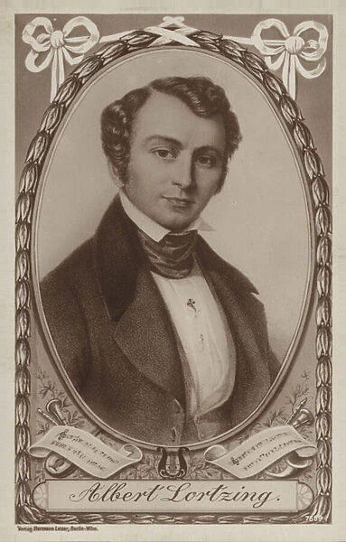 Portrait of Albert Lortzing (engraving)