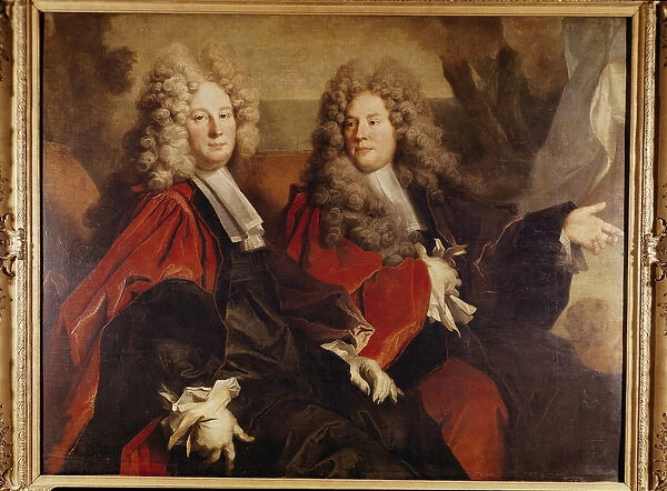 Portrait of Alderman Hugues Desnots and Alderman Bouhet, elected in 1702 (oil on canvas)