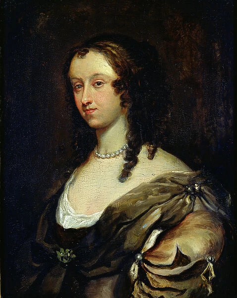 Portrait of Aphra Behn (1640-89) (oil on panel)