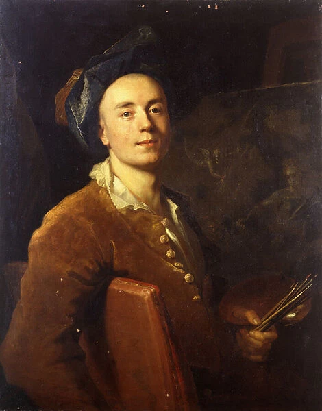Portrait of the Artist, seated half-length, holding a Palette and Brushes, c