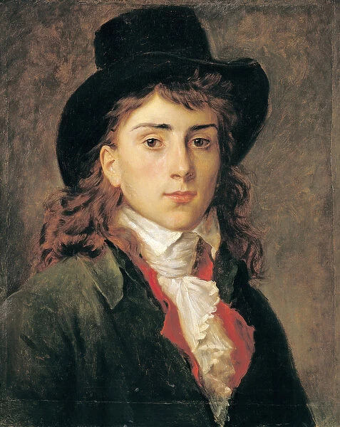 Portrait of Baron Antoine Jean Gros (1771-1835) Aged 20 (oil on canvas)
