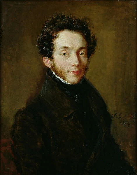 Portrait of Carl Maria Friedrich Ernst von Weber (1786-1826) 1824 (oil on panel)