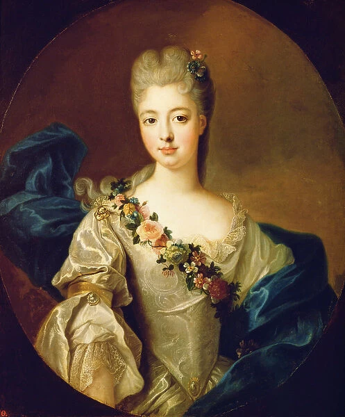 Portrait of Charlotte Aglae of Orleans, 1720s (oil on canvas)