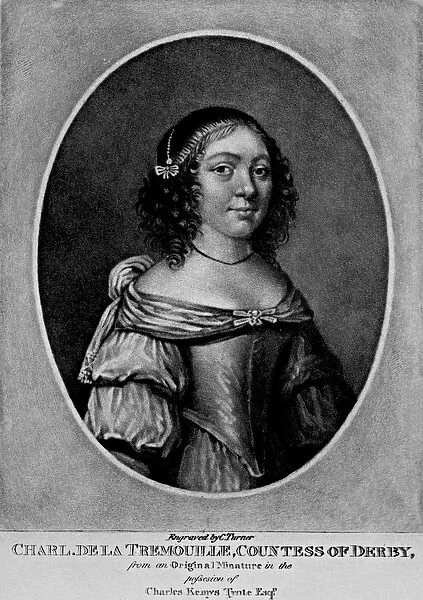 Portrait of Charlotte, Countess of Derby, from Characters Illustrious in British History
