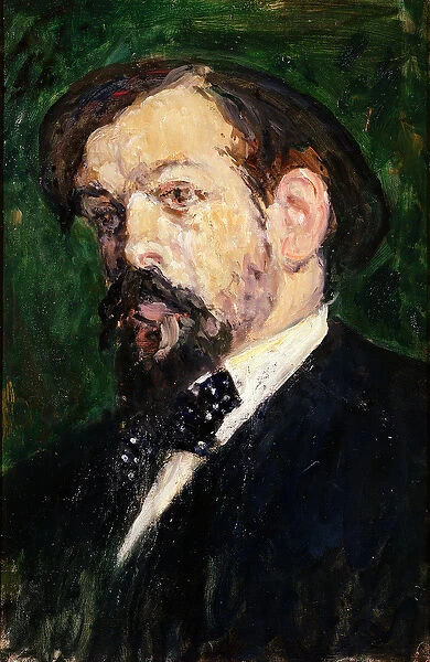 Portrait of Claude Debussy (1862-1918) (oil on canvas)