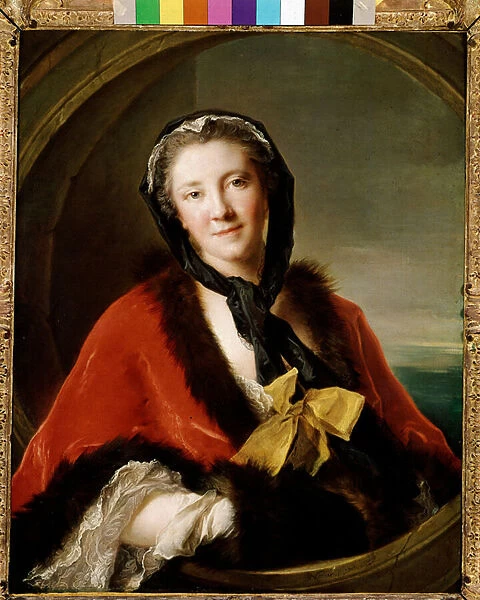 Portrait of the Countess Ticino, Wife of the Ambassador of Sweden in Paris(iol on canvas