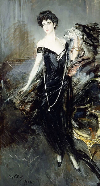 Portrait of Donna Franca Florio, 1924 (oil on canvas)