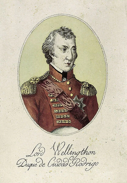 Portrait of Duke Arthur Wellesley Wellington (1769-1852), 19th century (engraving)