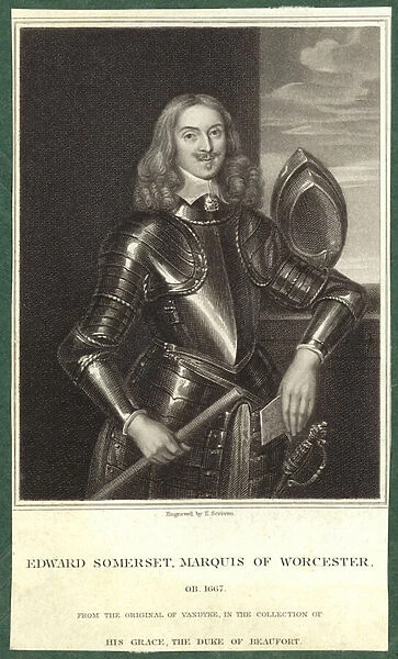 Portrait of Edward Somerset, Marquess of Worcester (engraving)