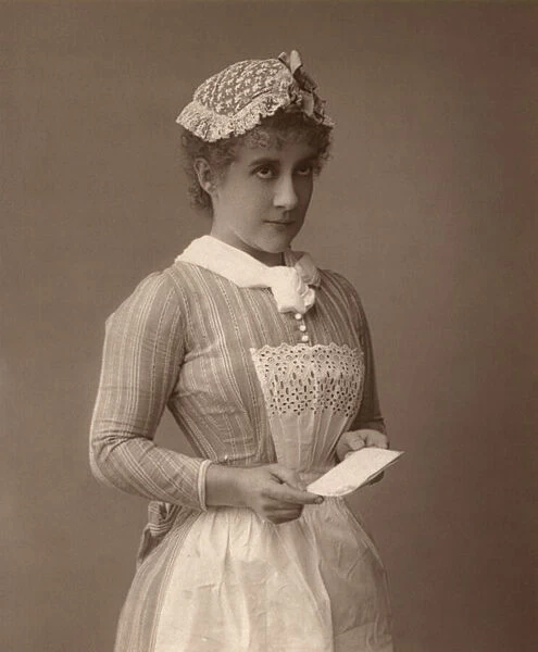 Portrait of An Edwardian Servant, 1912 (woodburytype photograph)