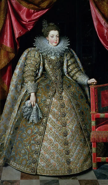 Portrait of Elisabeth of France (1602-44) 1615 (oil on canvas)