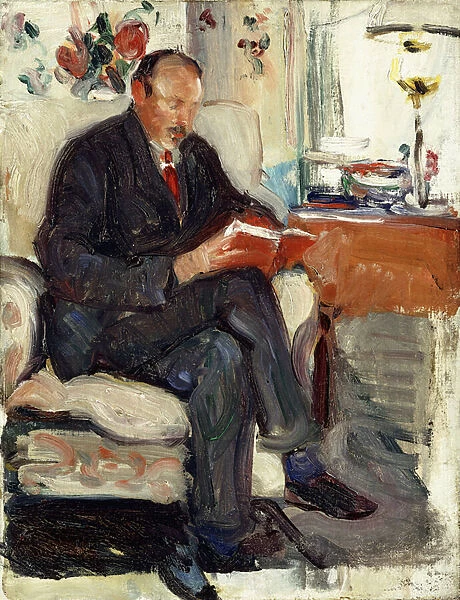Portrait of Ernest Lawson (oil on canvas)
