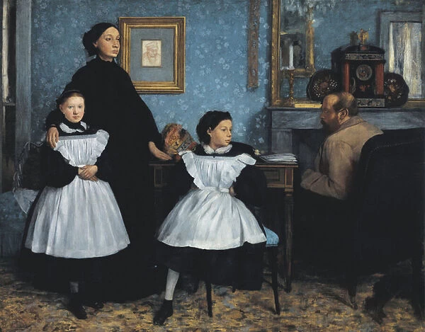 Portrait of the Family Bellelli, 1858-1867 (oil on wood)