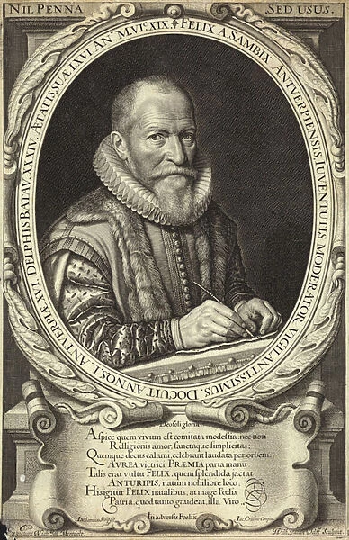 Portrait of Felix van Sambix (engraving)