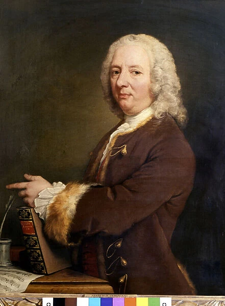 Portrait of Francesco Saverio Geminiani. Italian musician (1687 to 1762)