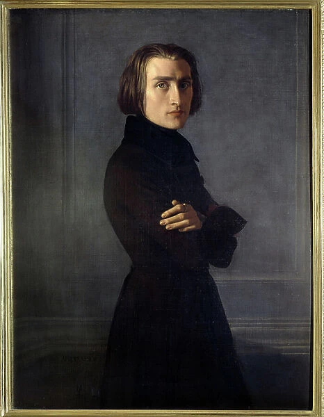 Portrait de Franz Liszt, 1839 (oil on canvas)