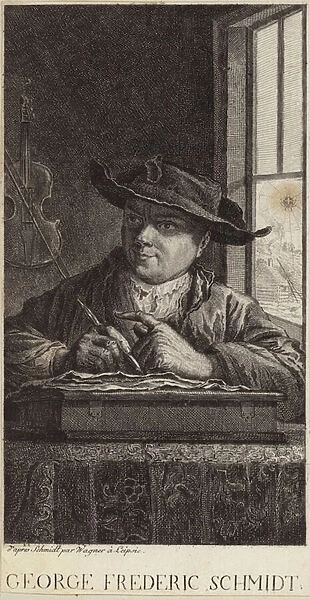 Portrait of George Frederic Schmidt (engraving)
