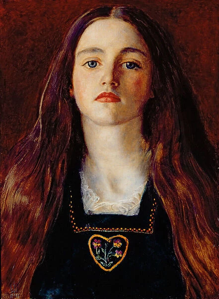 Portrait of a Girl, 1857 (oil on paper laid over panel)