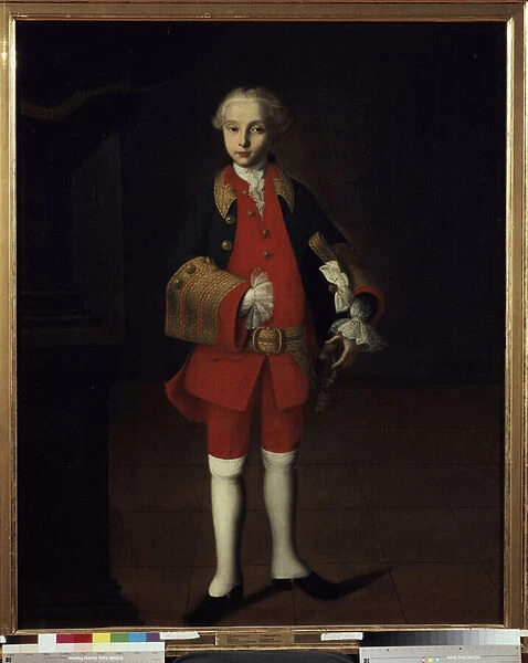 Portrait de Guillaume (William) Graf von Fermor (1704-1771) (Portrait of Wilhelm Graf von Fermor) - Peinture de Ivan Yakovlevich Vishnyakov (Vishniakov) (1699-1761), huile sur toile, vers 1750, art russe 18e siecle