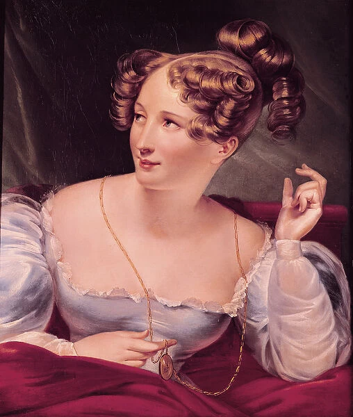 Portrait of Harriet Smithson (1800-54) (oil on canvas)