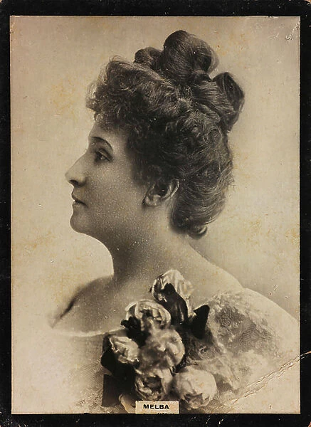 Portrait of Helen Porter Mitchell, known as Nellie Melba (1861-1931), Australian soprano who became famous in Europe