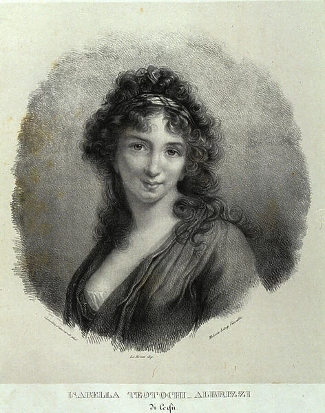 Portrait of Isabella Teotochi Albrizzi (litho)