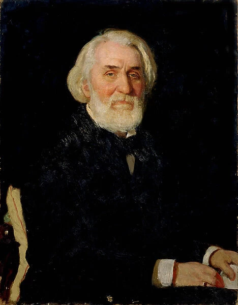 Portrait of Ivan S. Turgenev (1818-83), 1879 (oil on canvas)