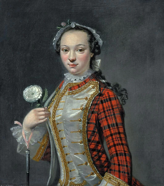 Portrait of a Jacobite Lady (oil on canvas)