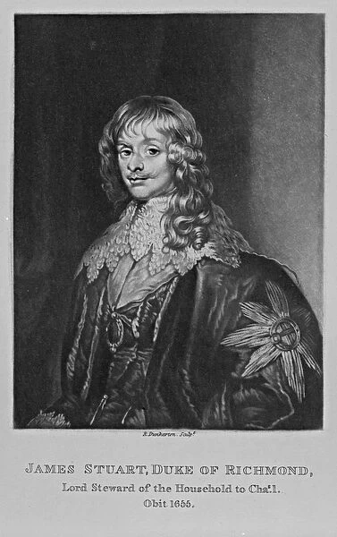 Portrait of James, 1st Duke of Richmond, from Characters Illustrious in British