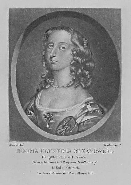 Portrait of Jemima Countess of Sandwich, from Characters Illustrious in British History
