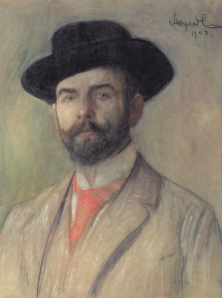 Portrait of Jerzy Warchalowski (1873-1939), 1902 (pastel on board)