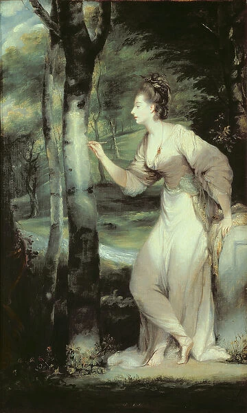 Portrait of Joanna Lloyd of Maryland, after a painting by Sir Joshua Reynolds (1723-92)
