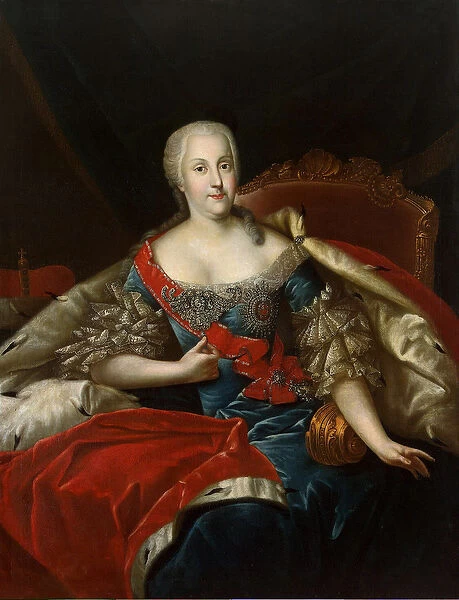 Portrait of Johanna-Elizabeth, Electress of Anhalt-Zerbst, c. 1746 (oil on canvas)