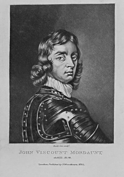 Portrait of John Viscount Mordaunt, from Characters Illustrious in British History
