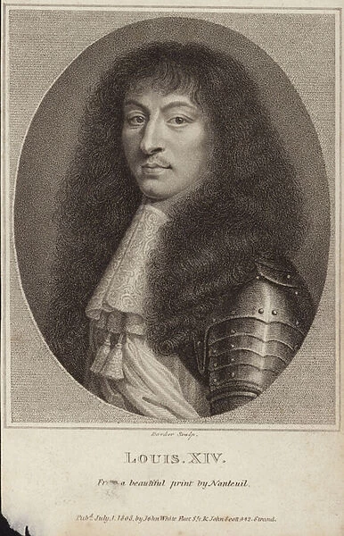 Portrait of King Louis XIV of France (engraving)