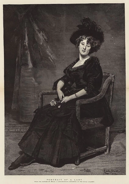 Portrait of A Lady (engraving)