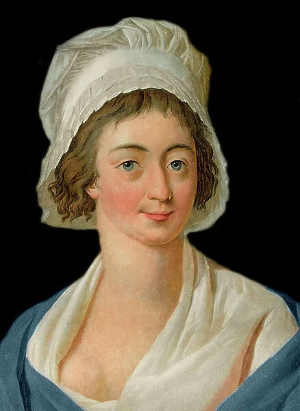 Portrait of Marie Anne Charlotte Corday (1768-1793) Engraved by Pierre Michel Alix (1762-1817)