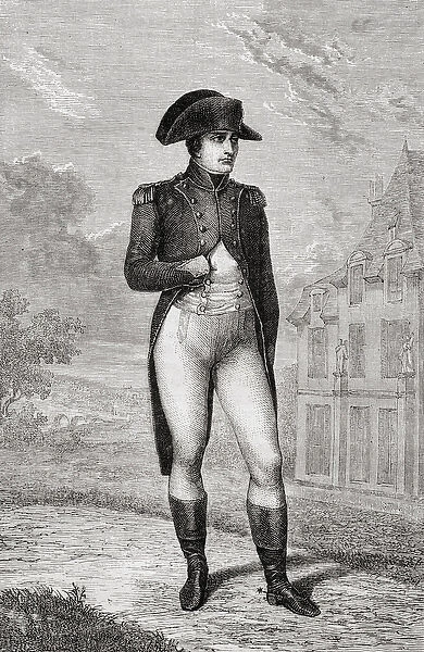 Portrait of Napoleon Bonaparte, from Histoire de la Revolution Francaise'