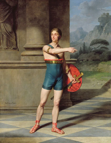 Portrait of Nicolas Baptiste in the role of Horace (oil on canvas)