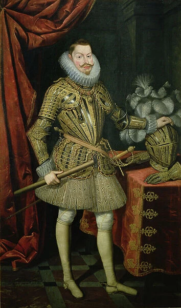 Portrait of Philip III of Spain (1578-1621) 1621 (oil on canvas)