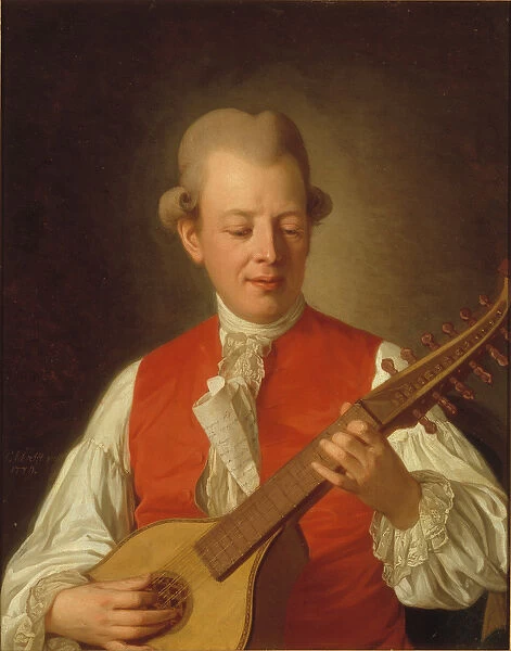 Portrait of the poet Carl Mikael Bellman (1740-95) 1779 (oil on canvas)