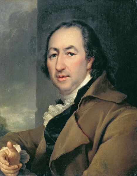 Portrait of the Russian author Nikolai Ivanovich Novikov, 1797 (1744-1818)