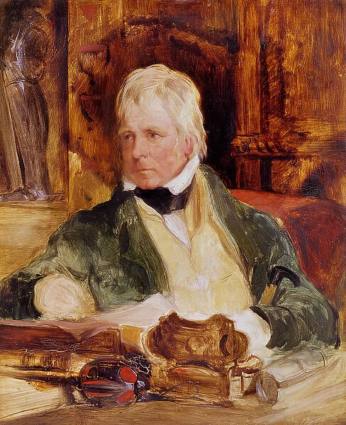 Portrait of Sir Walter Scott, c. 1824 (oil on panel)